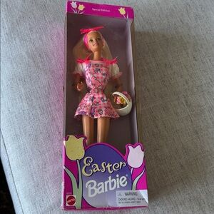 NRFB Special Edition Easter 1996 Barbie box is damaged